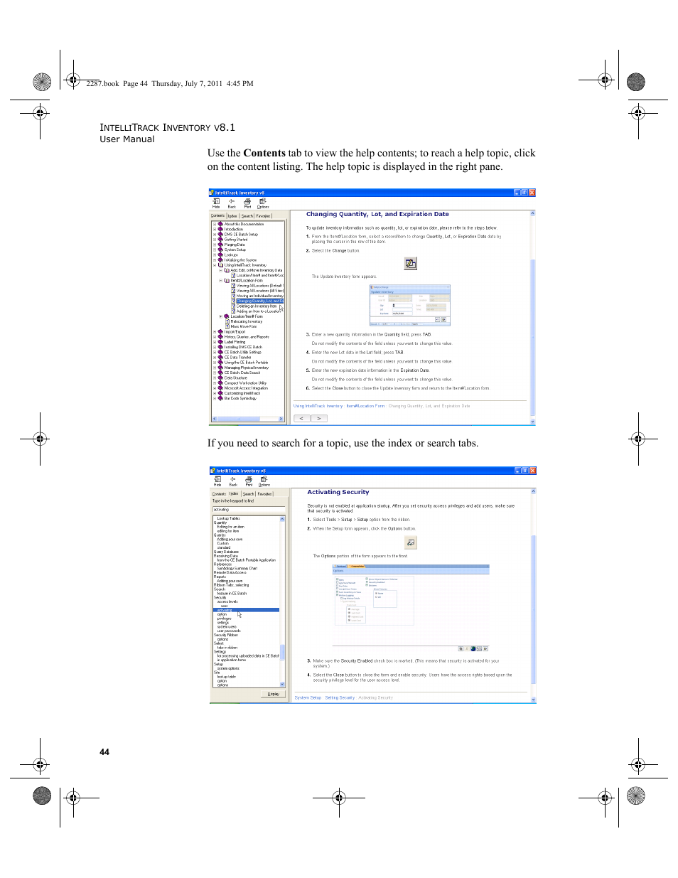 IntelliTrack Inventory Management User Manual | Page 70 / 366