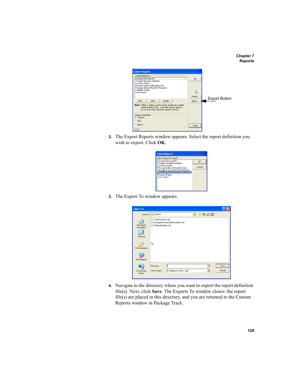 IntelliTrack Package Track User Manual | Page 143 / 296