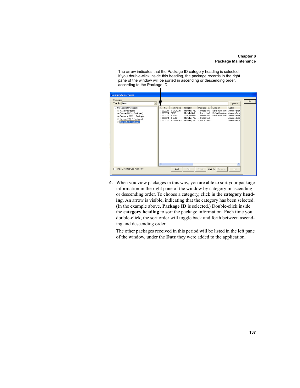 IntelliTrack Package Track User Manual | Page 151 / 296