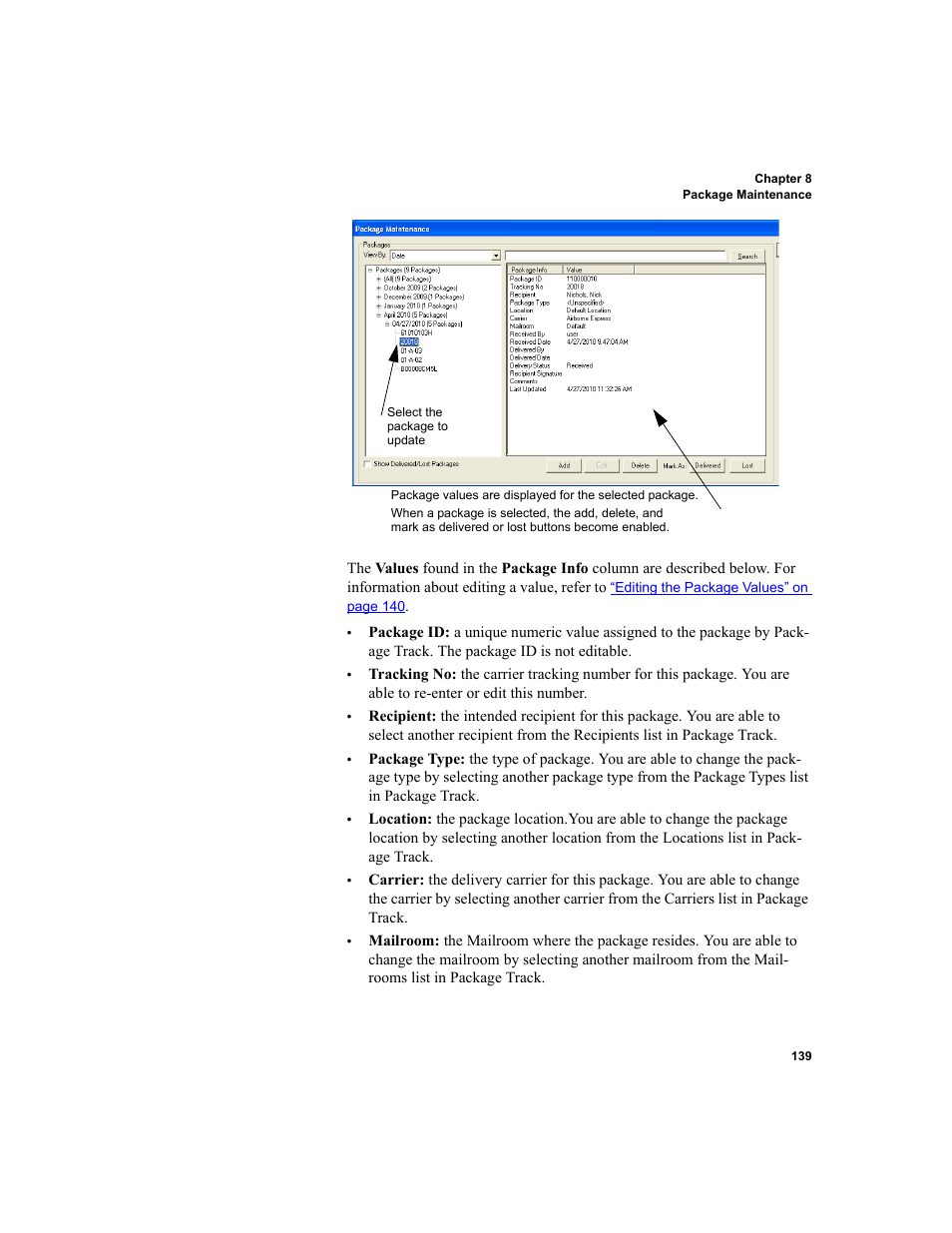 IntelliTrack Package Track User Manual | Page 153 / 296