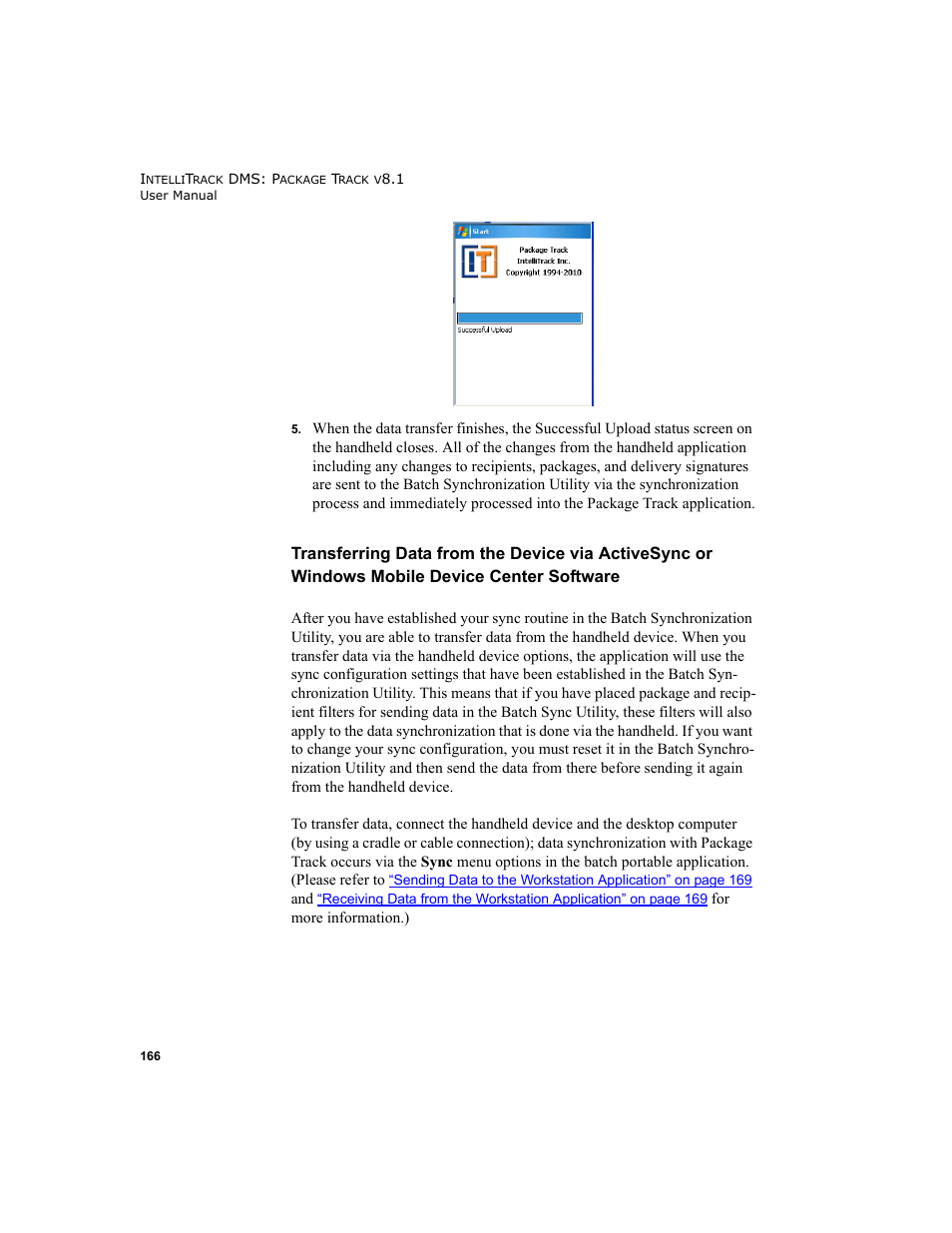 IntelliTrack Package Track User Manual | Page 180 / 296
