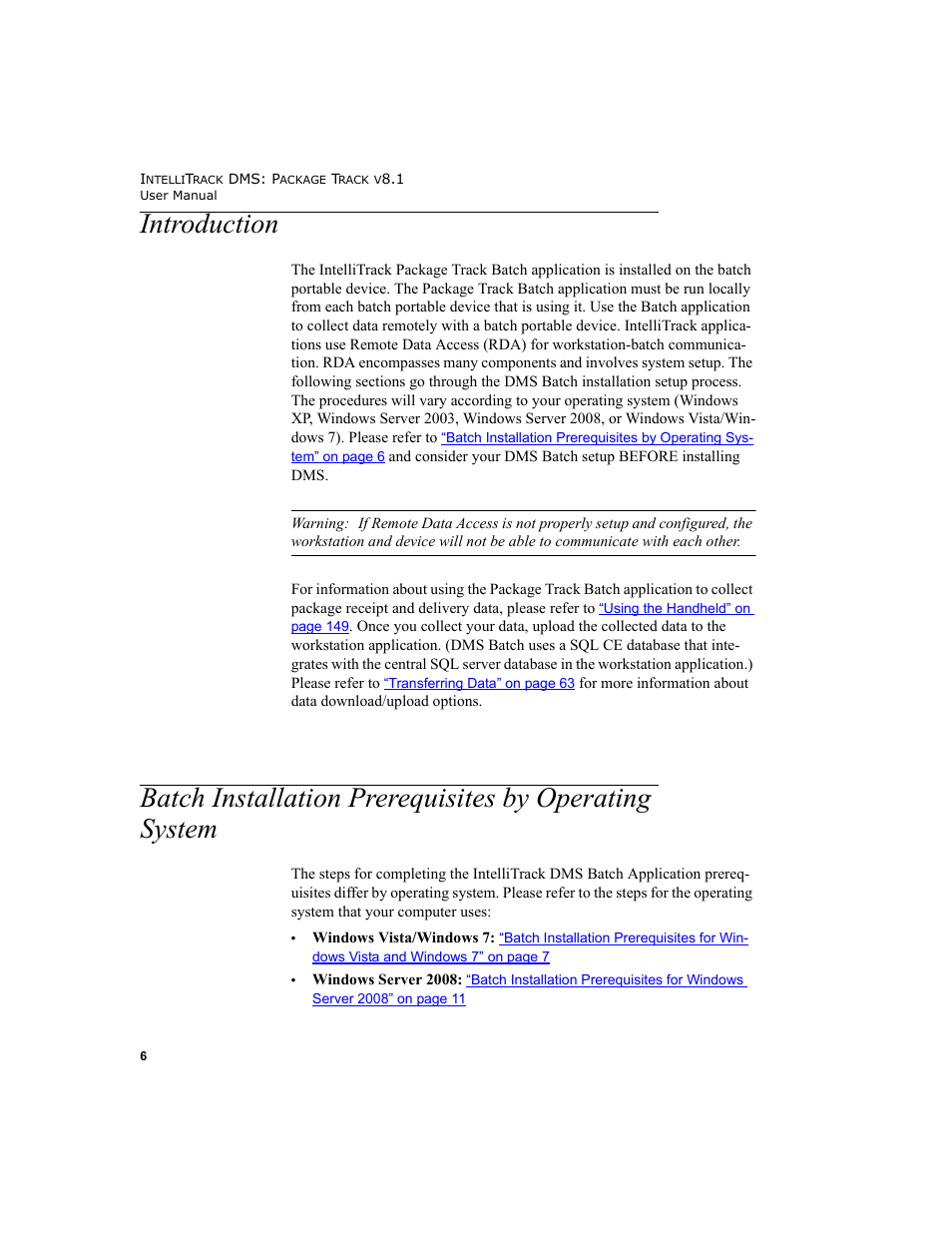 Introduction | IntelliTrack Package Track User Manual | Page 20 / 296