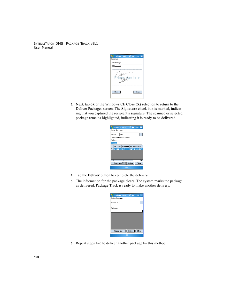 IntelliTrack Package Track User Manual | Page 204 / 296