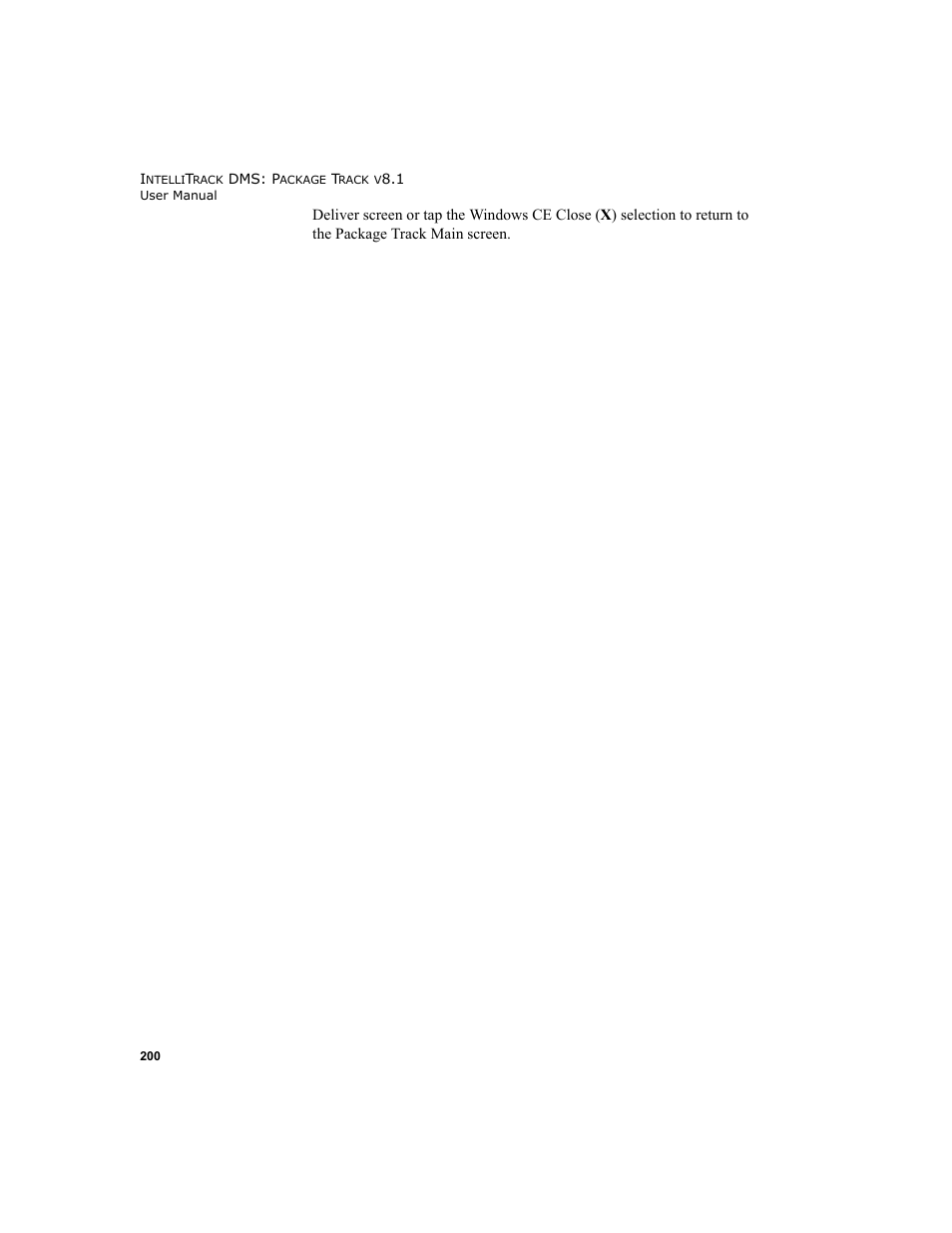 IntelliTrack Package Track User Manual | Page 214 / 296