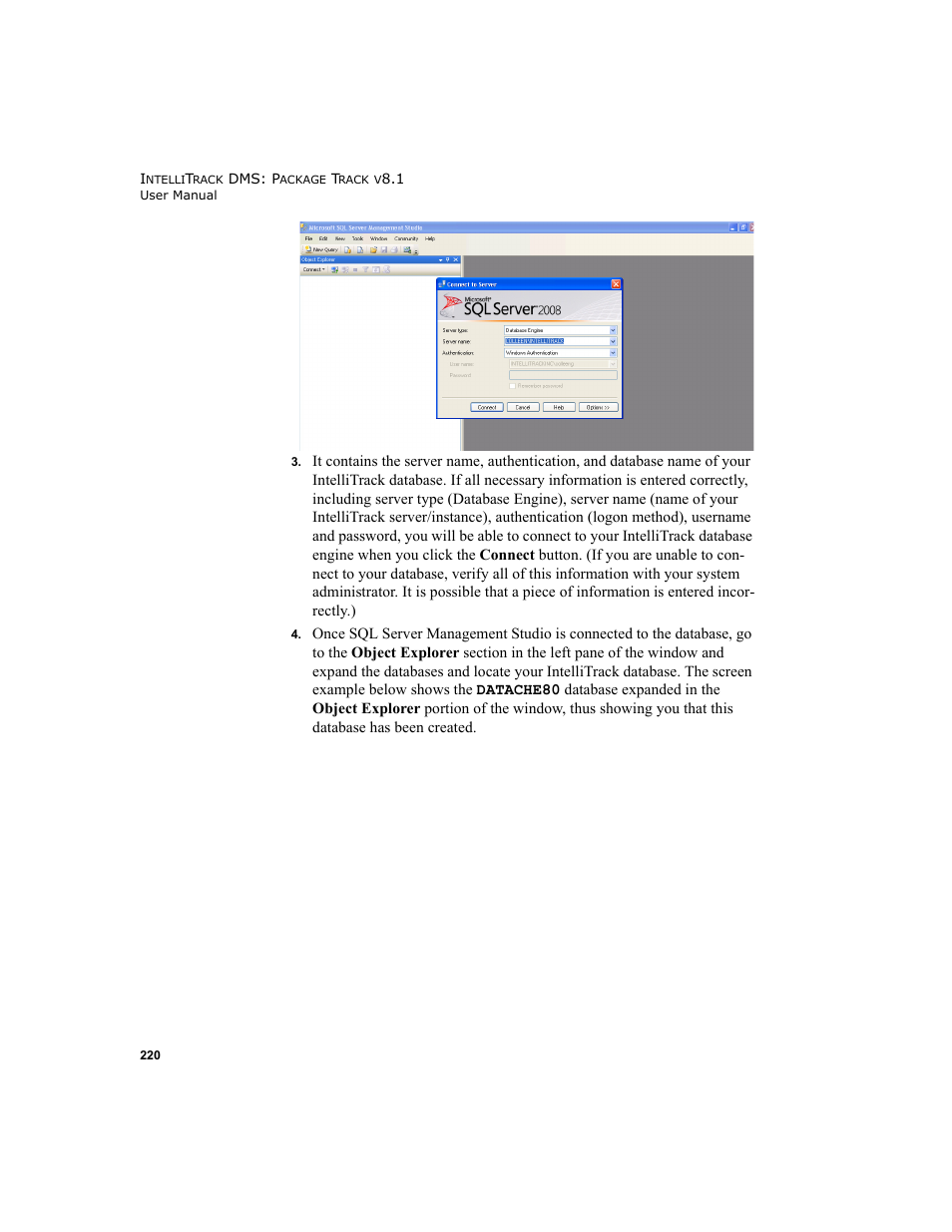 IntelliTrack Package Track User Manual | Page 234 / 296