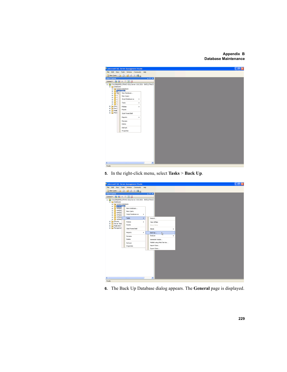 IntelliTrack Package Track User Manual | Page 243 / 296