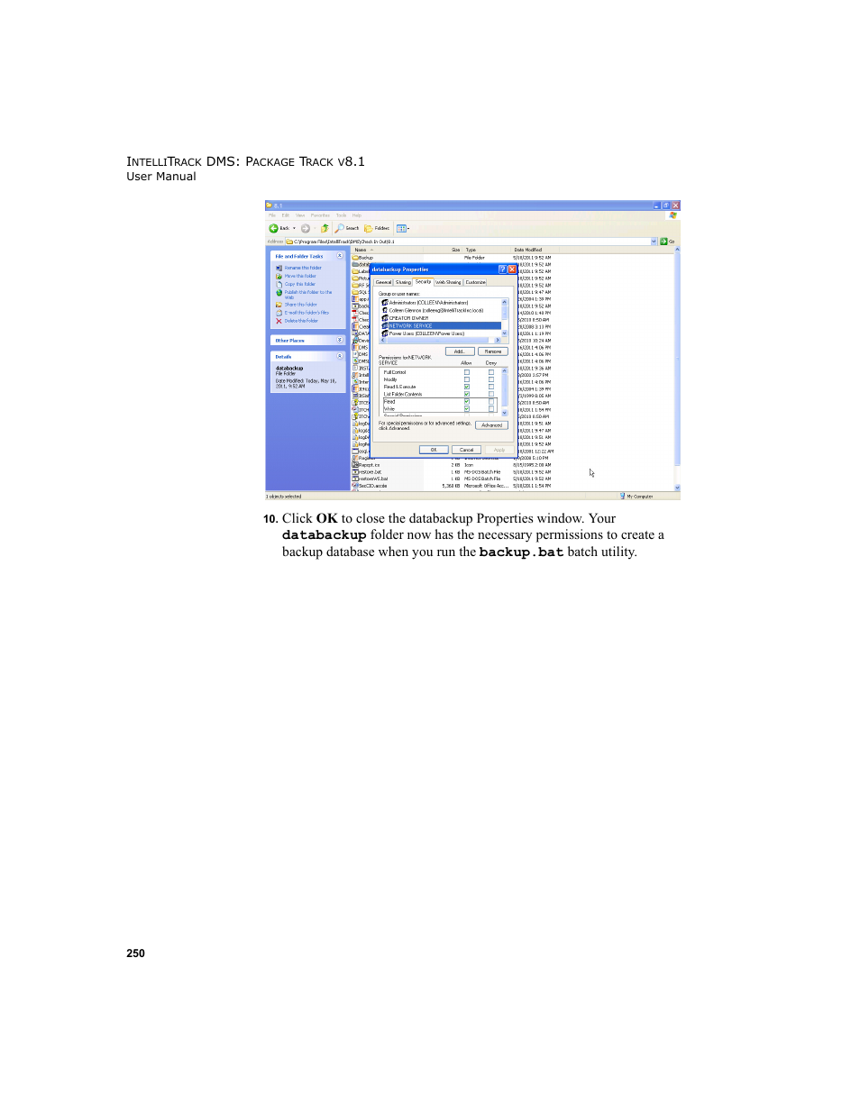 IntelliTrack Package Track User Manual | Page 264 / 296