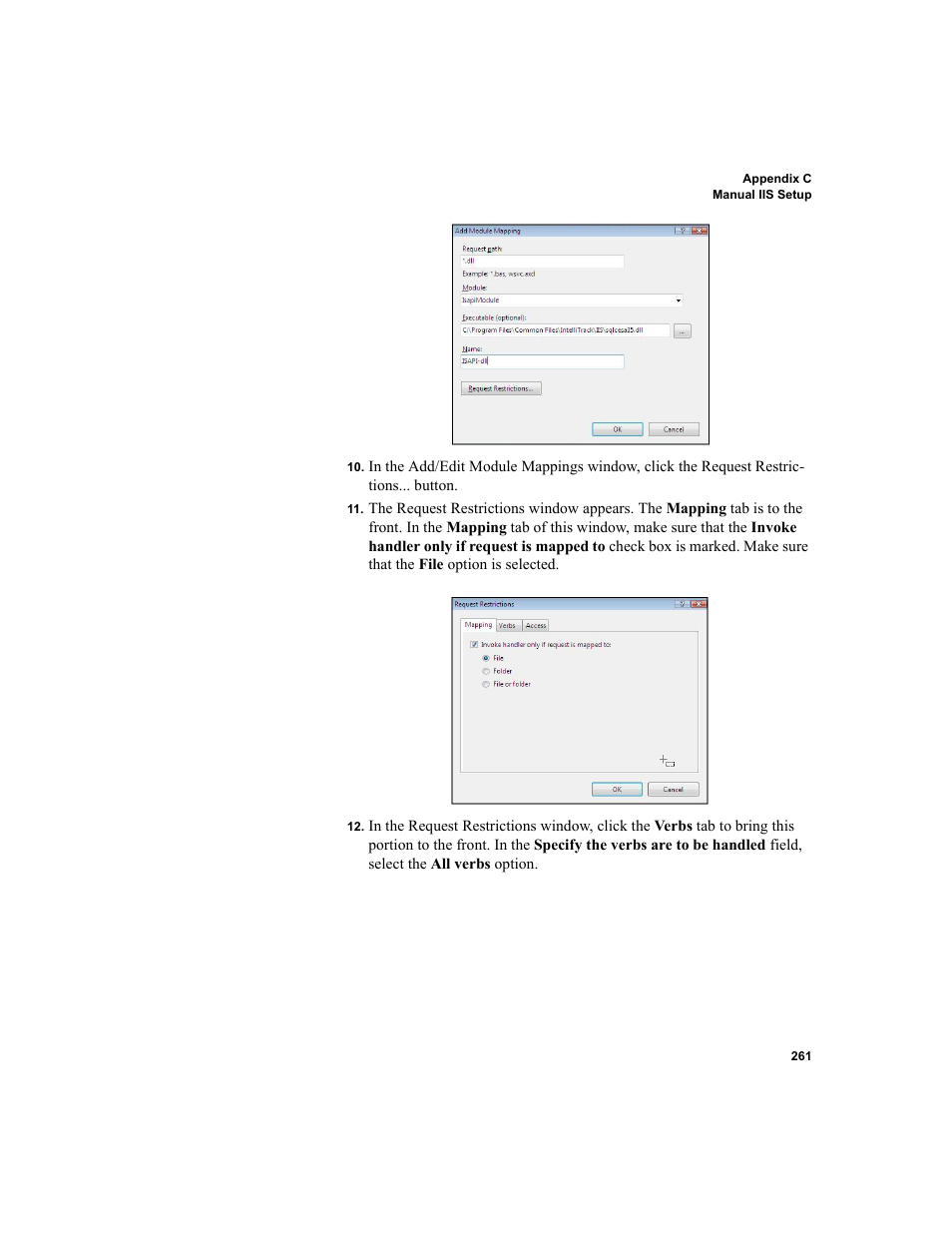 IntelliTrack Package Track User Manual | Page 275 / 296