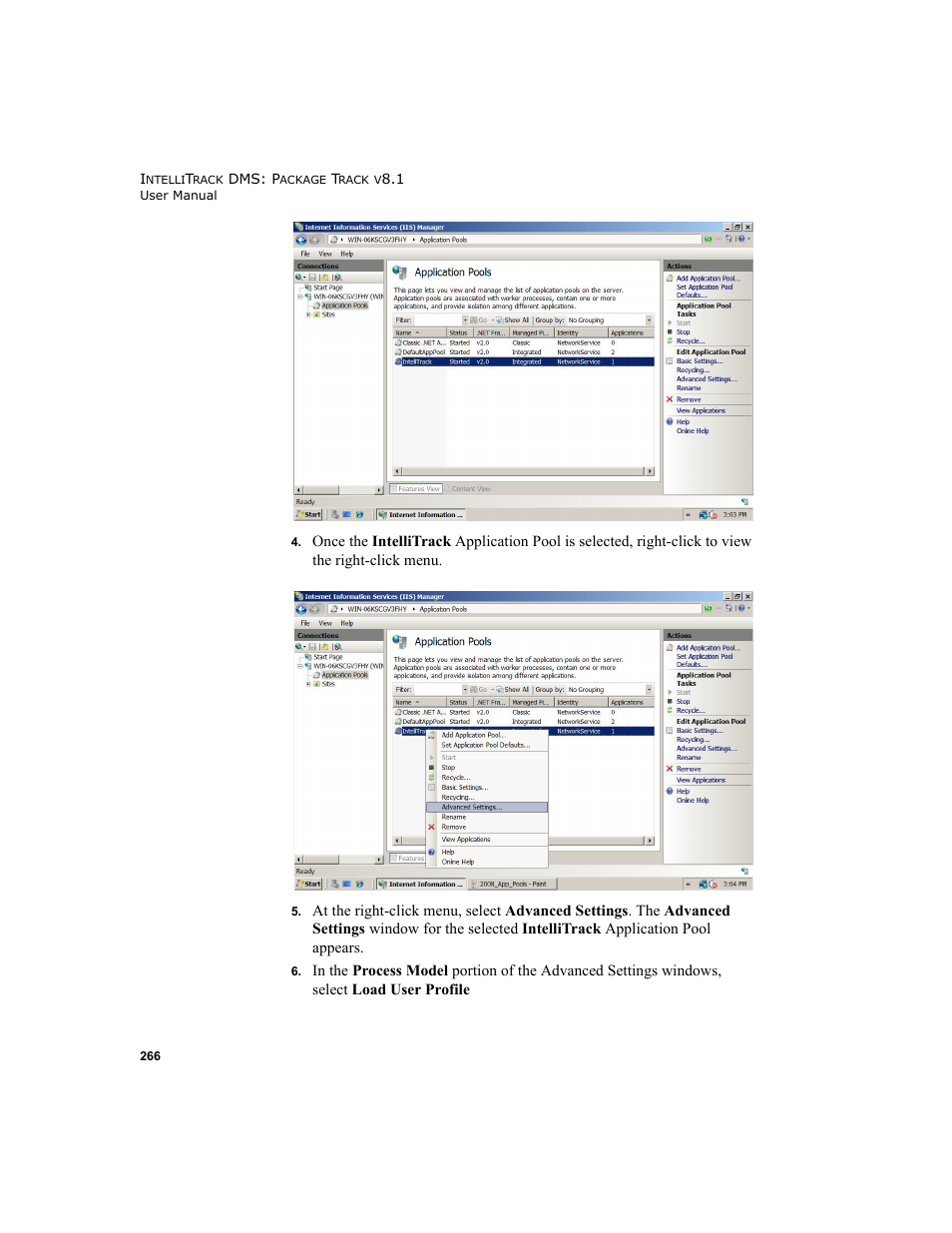 IntelliTrack Package Track User Manual | Page 280 / 296