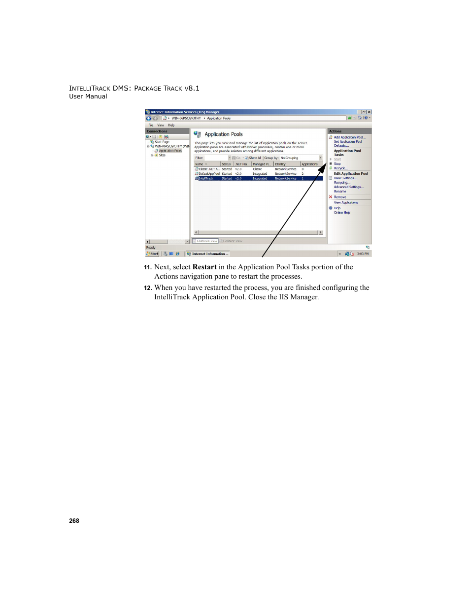 IntelliTrack Package Track User Manual | Page 282 / 296