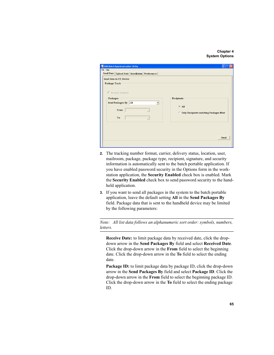 IntelliTrack Package Track User Manual | Page 79 / 296