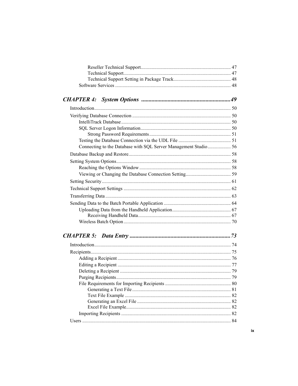 IntelliTrack Package Track User Manual | Page 9 / 296
