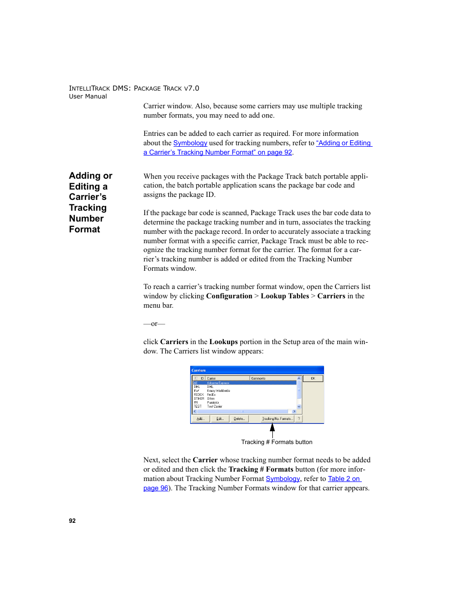 IntelliTrack Package Track User Manual | Page 108 / 230