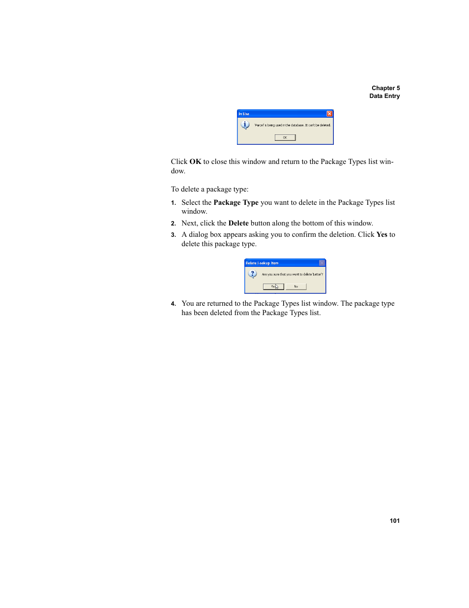 IntelliTrack Package Track User Manual | Page 117 / 230