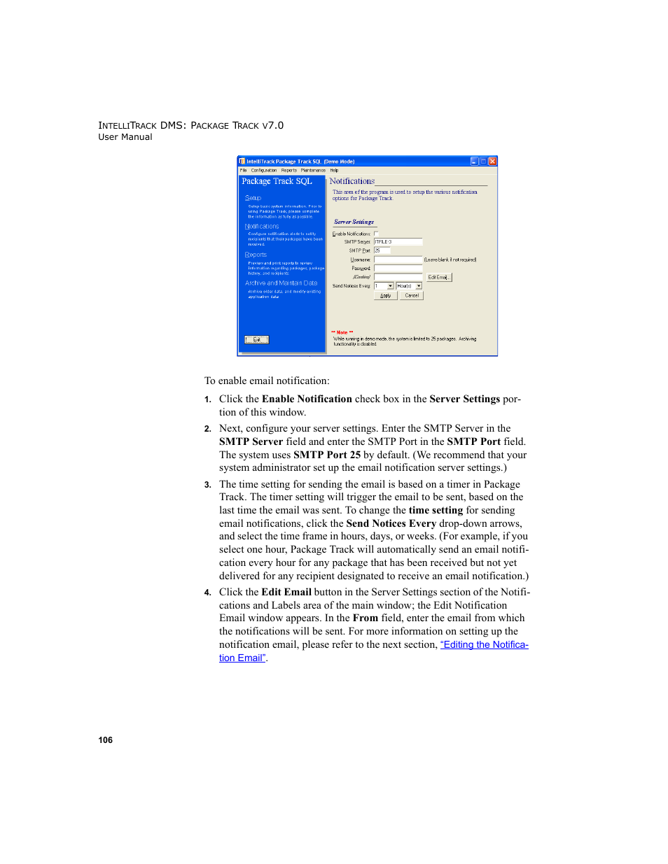 IntelliTrack Package Track User Manual | Page 122 / 230