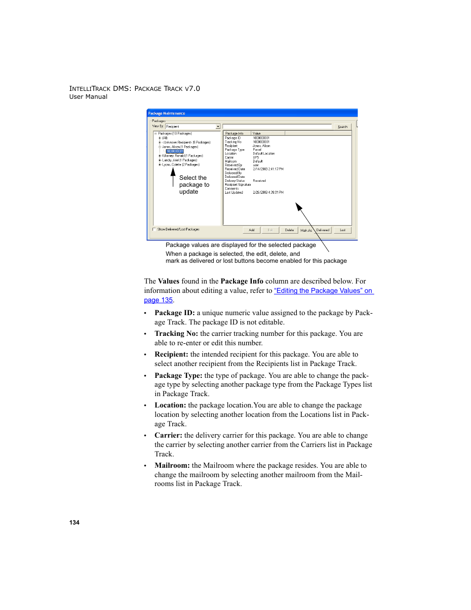 IntelliTrack Package Track User Manual | Page 150 / 230