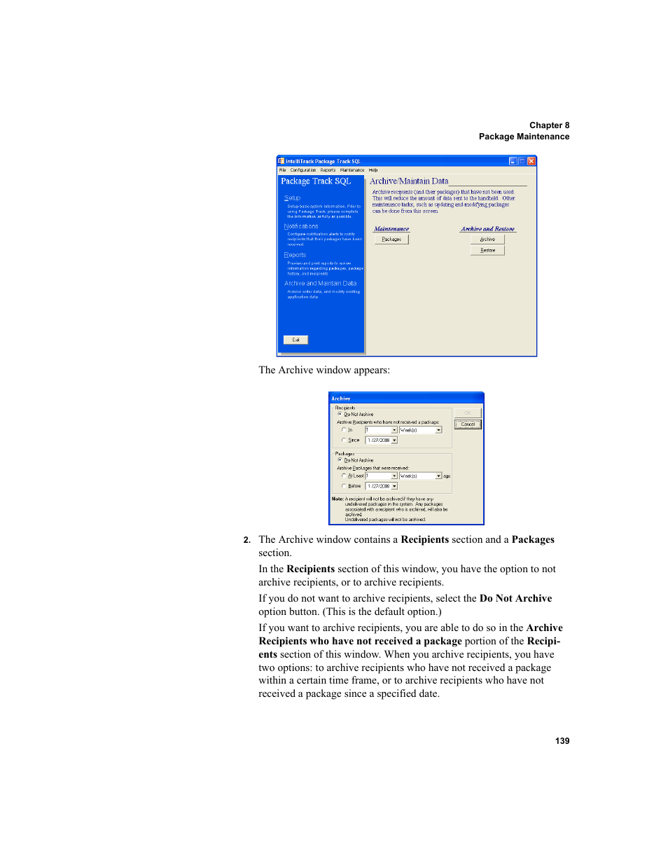 IntelliTrack Package Track User Manual | Page 155 / 230