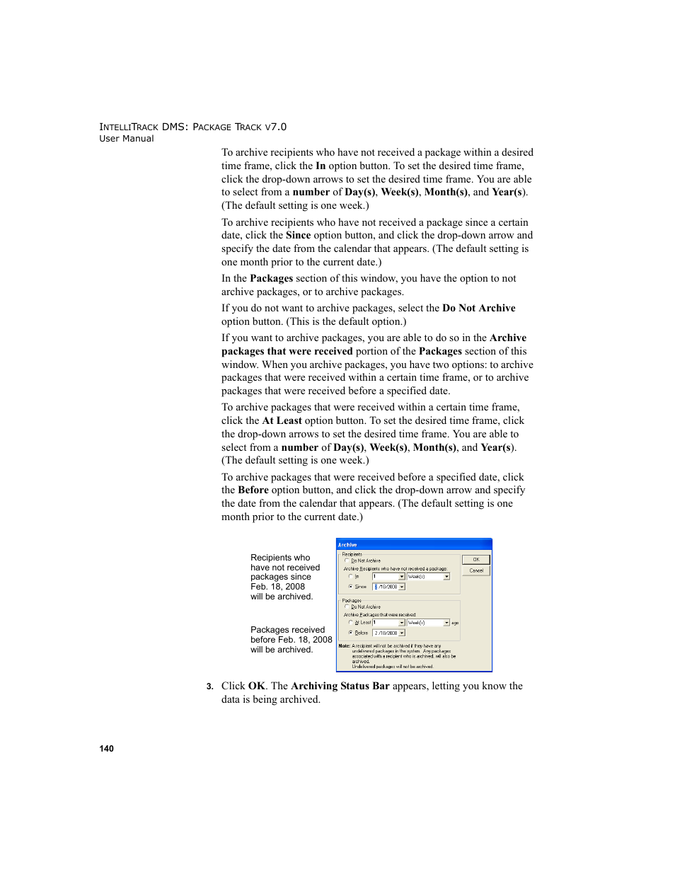 IntelliTrack Package Track User Manual | Page 156 / 230
