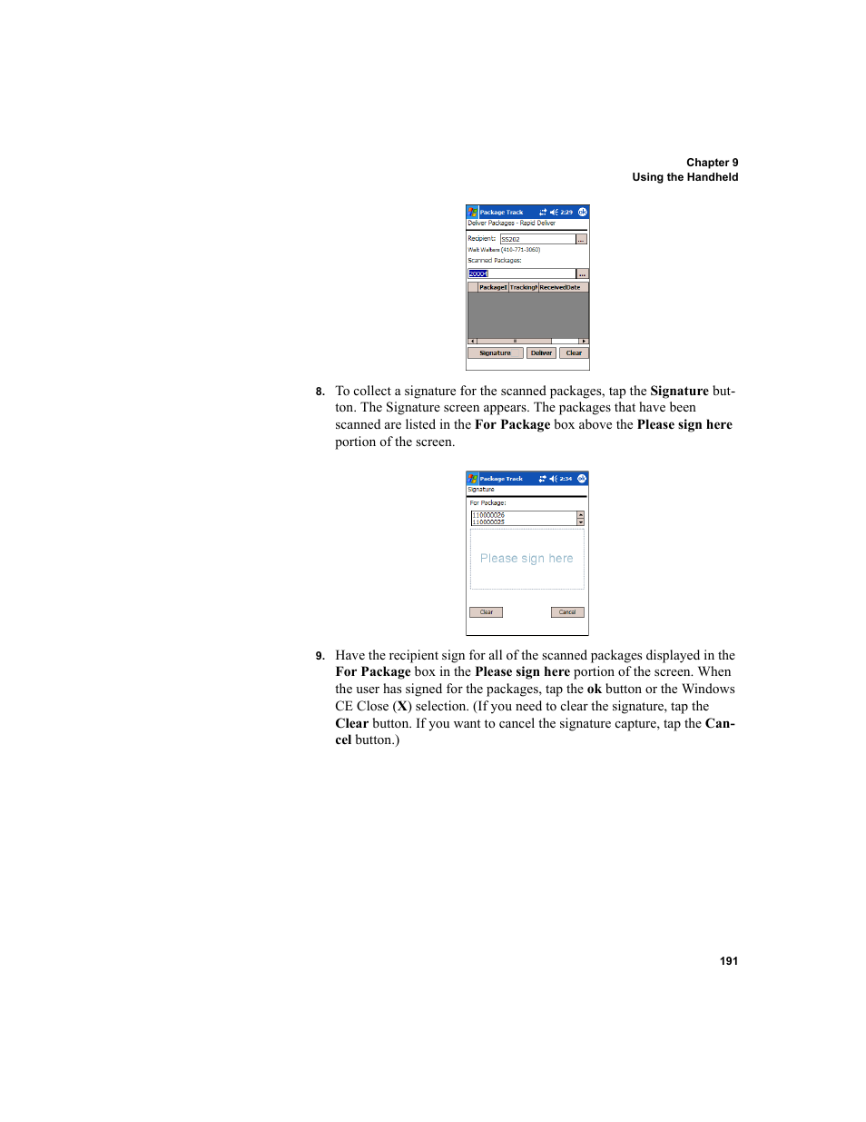 IntelliTrack Package Track User Manual | Page 207 / 230