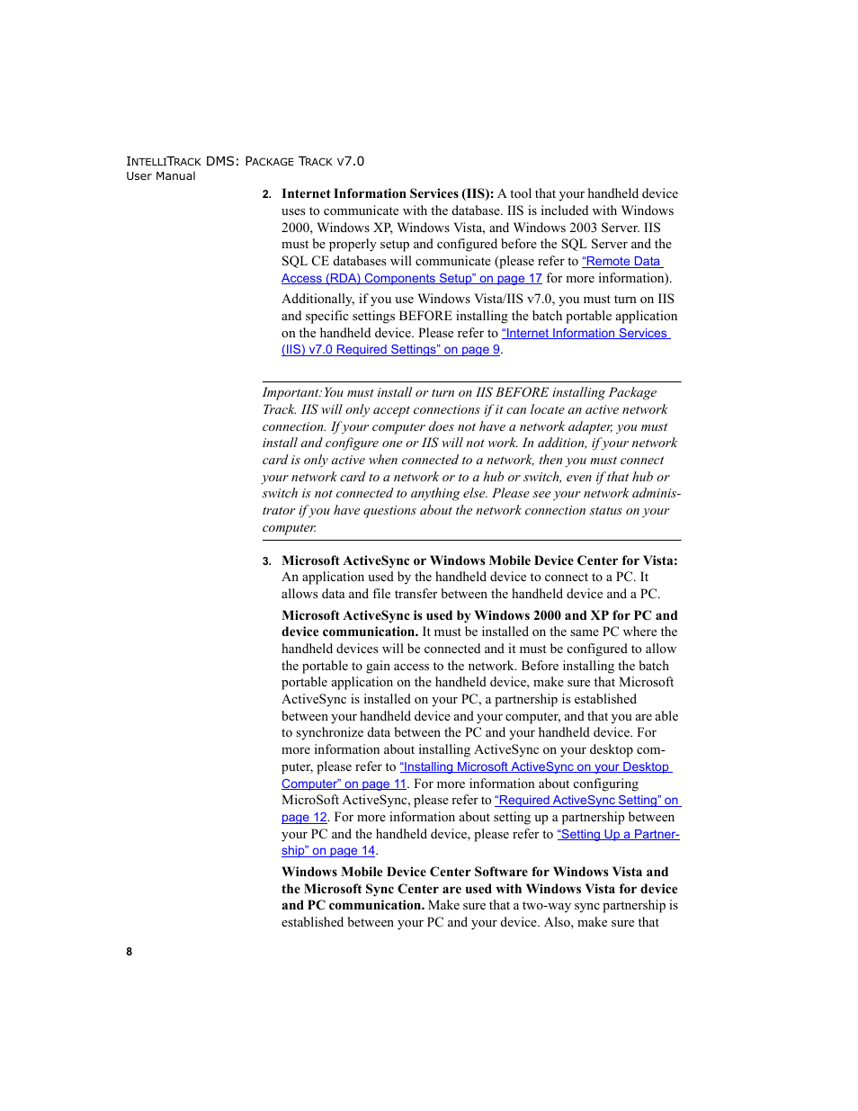 IntelliTrack Package Track User Manual | Page 24 / 230