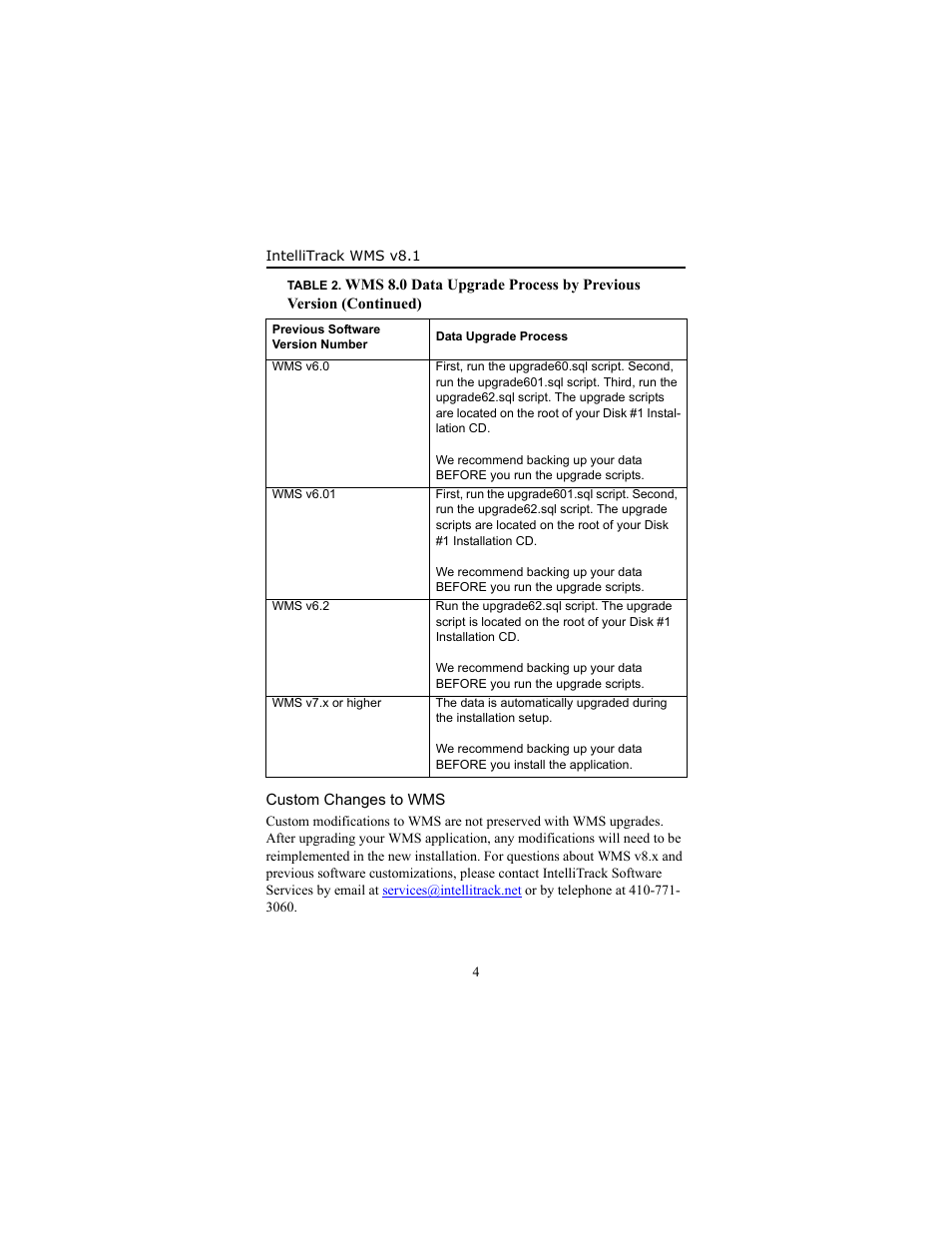 Custom changes to wms | IntelliTrack WMS – Warehouse Management System User Manual | Page 8 / 34