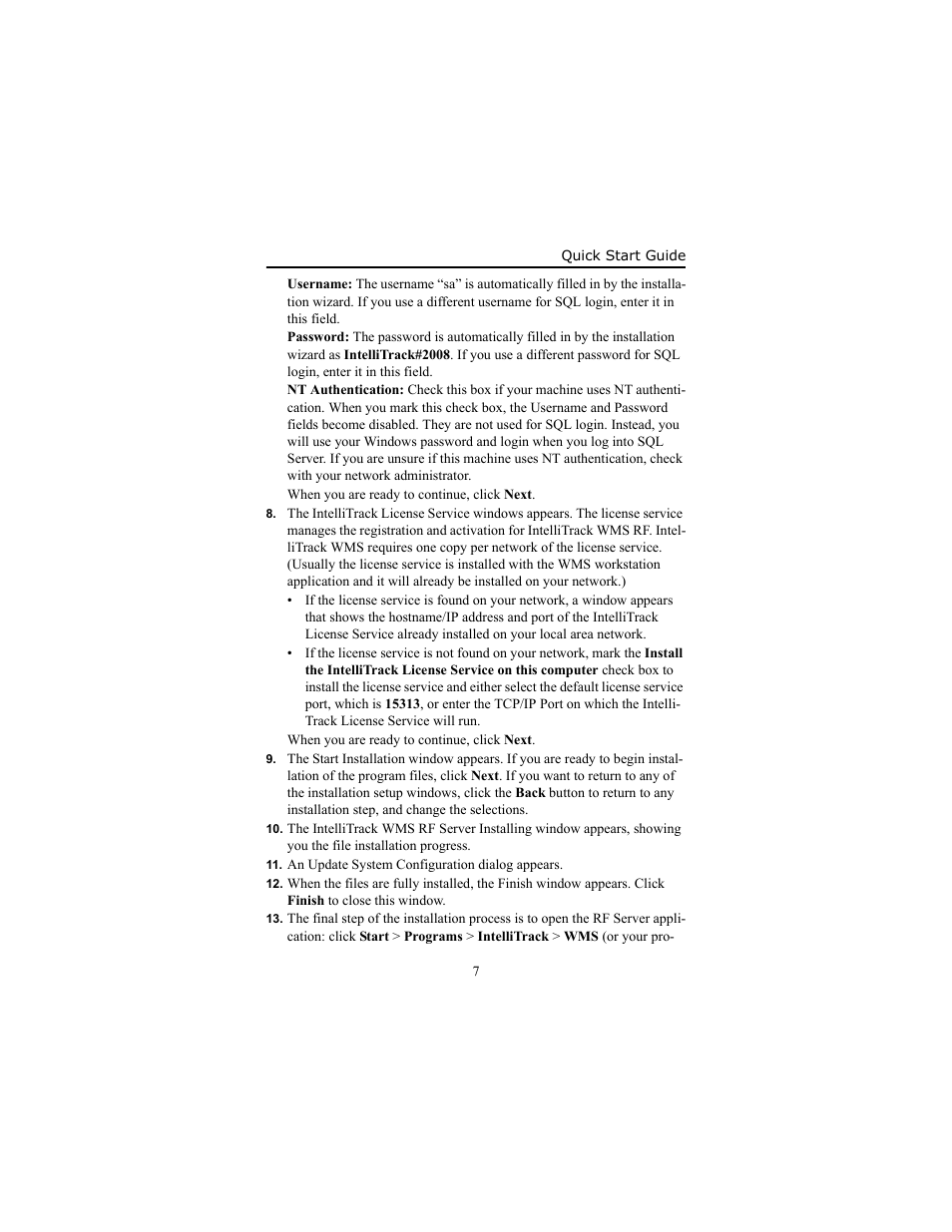 IntelliTrack WMS – Warehouse Management System User Manual | Page 11 / 12