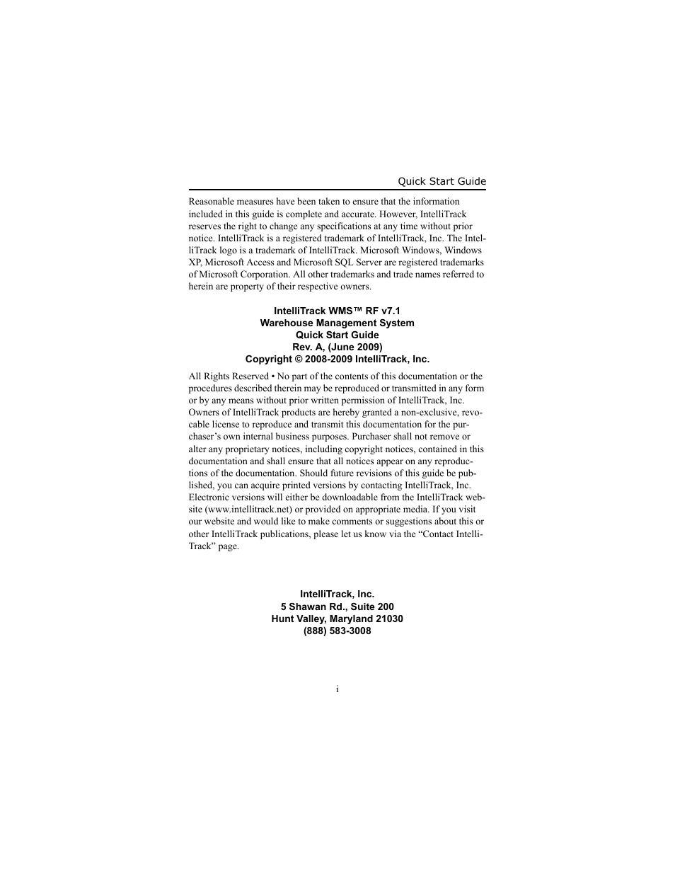 IntelliTrack WMS – Warehouse Management System User Manual | 14 pages