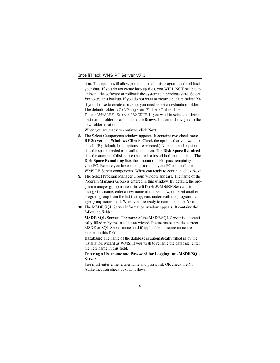 IntelliTrack WMS – Warehouse Management System User Manual | Page 10 / 14