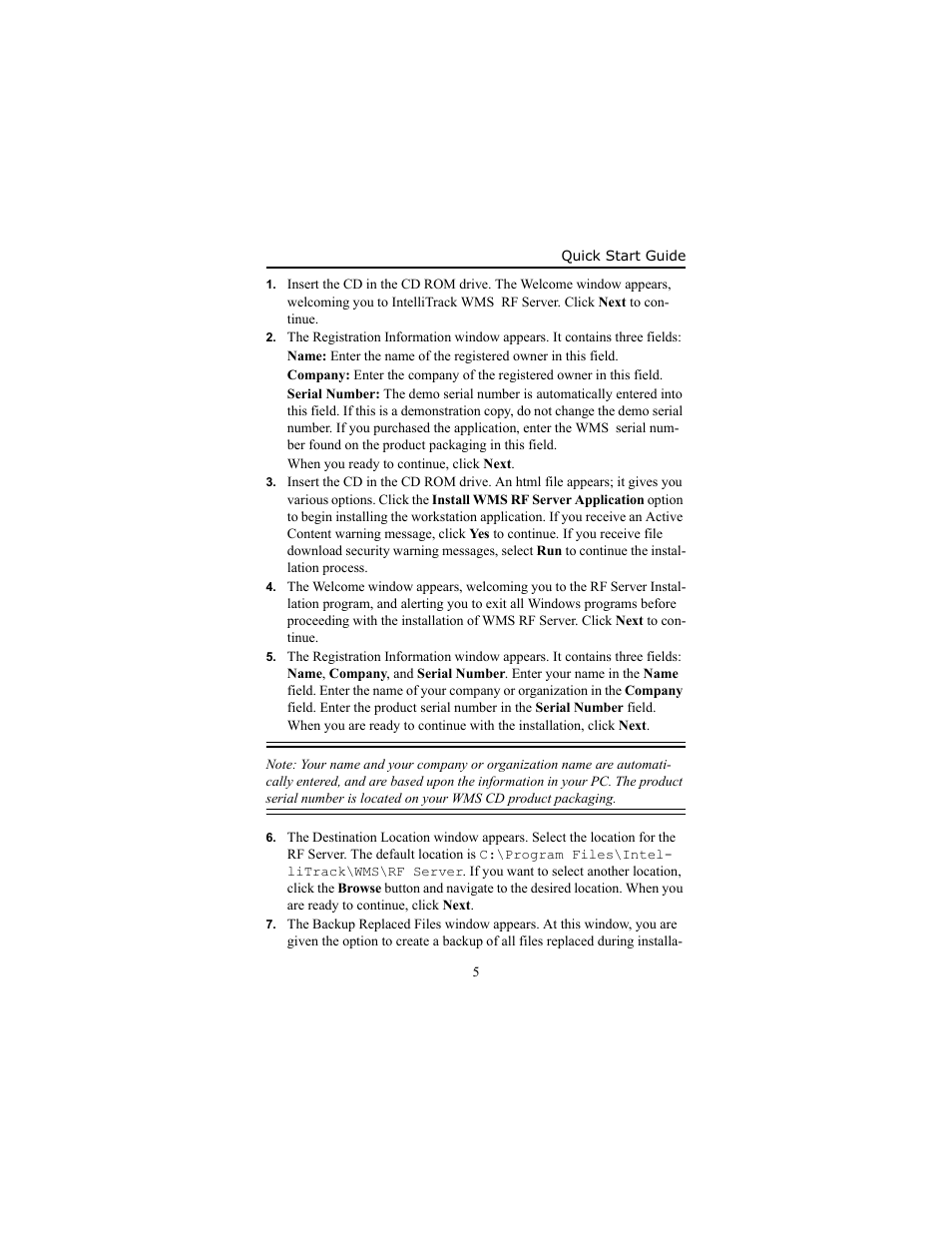 IntelliTrack WMS – Warehouse Management System User Manual | Page 9 / 14
