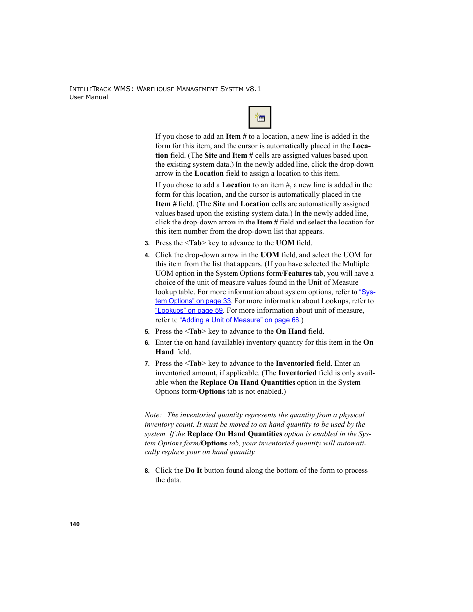 IntelliTrack WMS – Warehouse Management System User Manual | Page 166 / 466