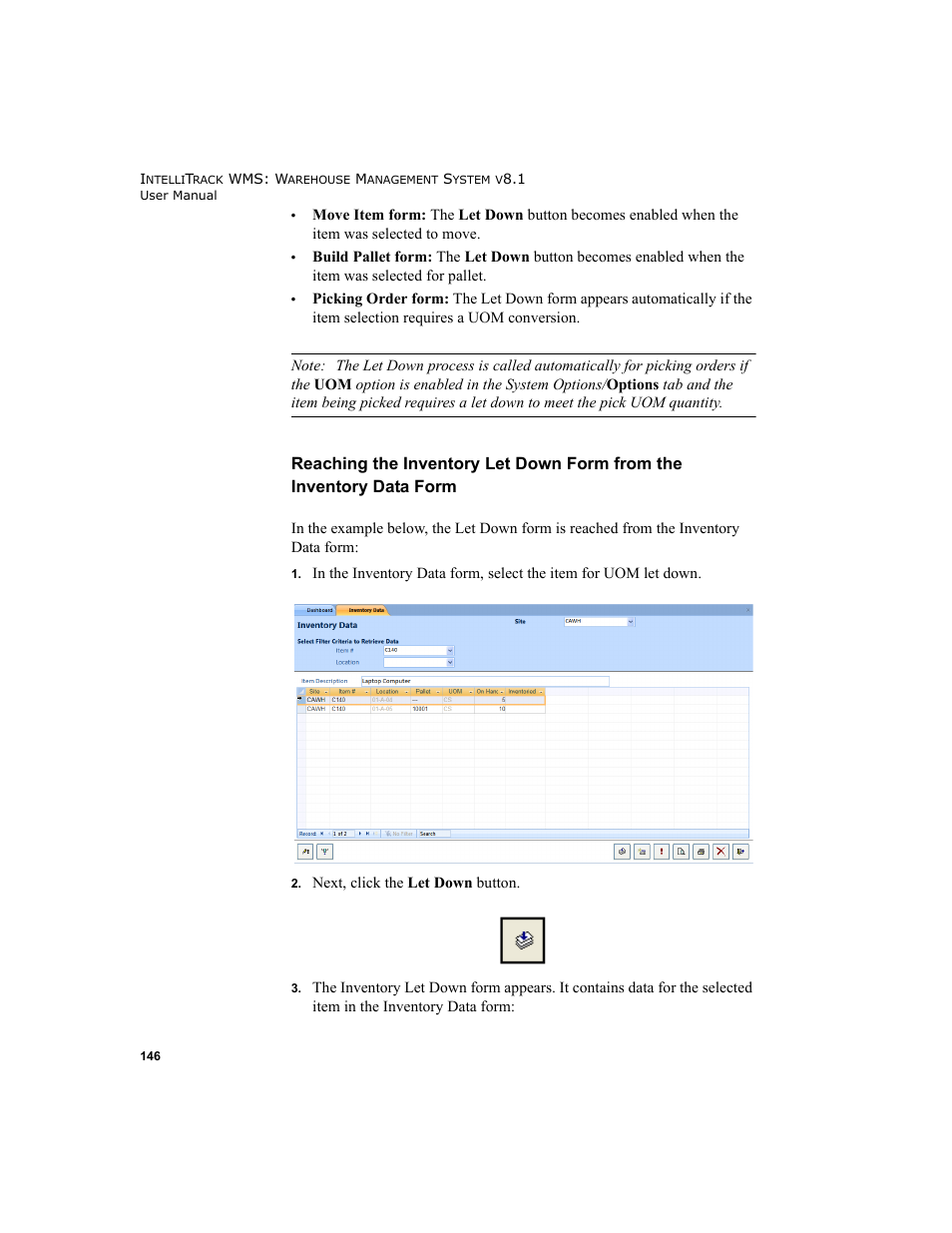 IntelliTrack WMS – Warehouse Management System User Manual | Page 172 / 466
