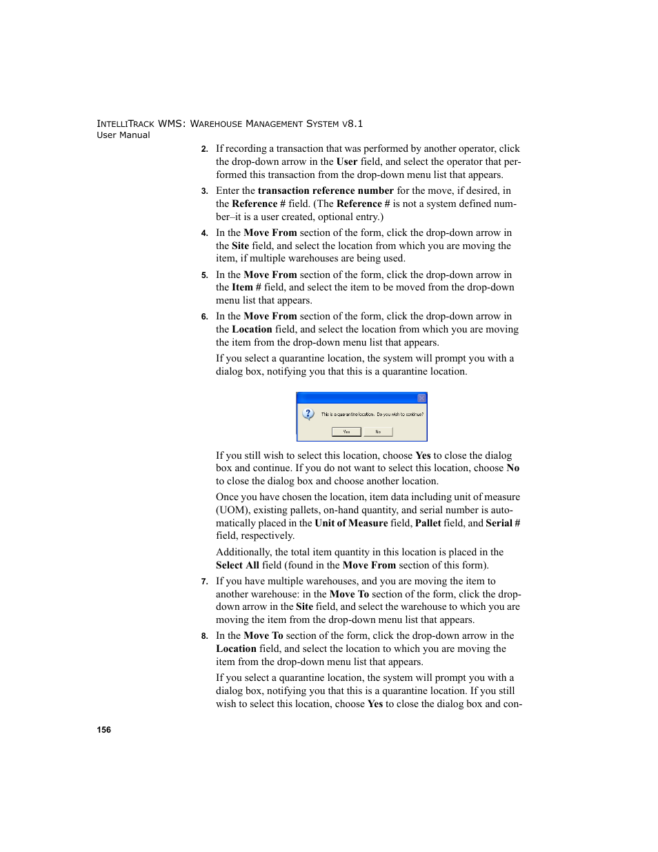 IntelliTrack WMS – Warehouse Management System User Manual | Page 182 / 466