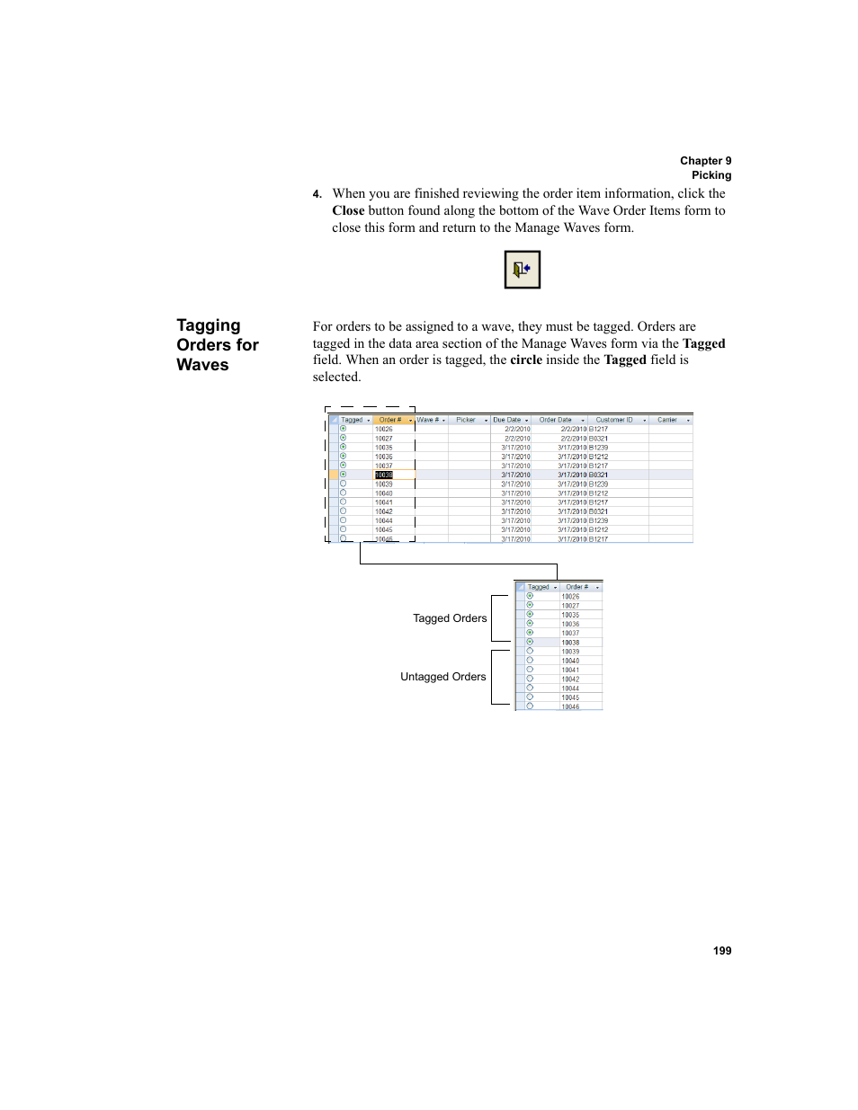 Tagging orders for waves | IntelliTrack WMS – Warehouse Management System User Manual | Page 225 / 466
