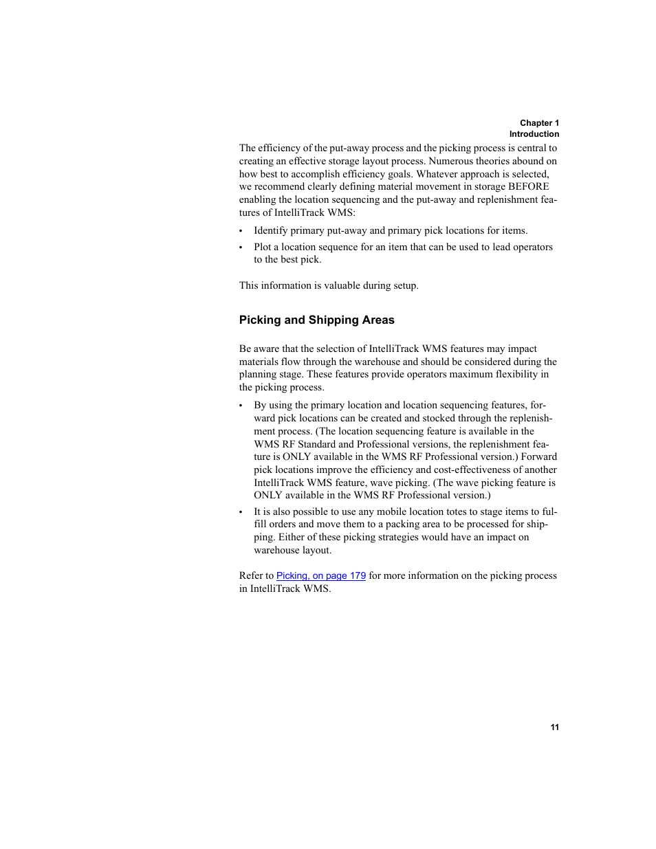 Picking and shipping areas | IntelliTrack WMS – Warehouse Management System User Manual | Page 37 / 466