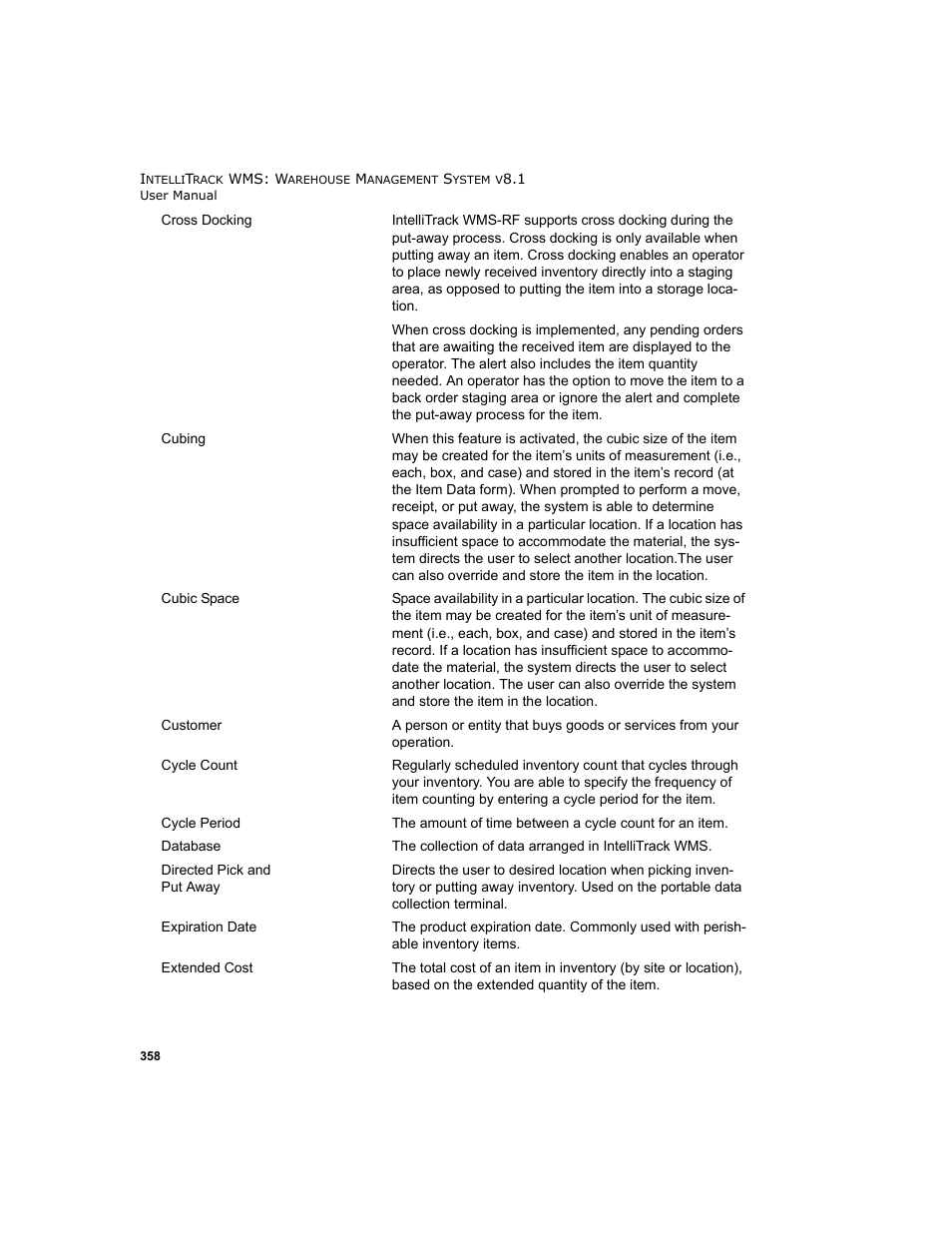 IntelliTrack WMS – Warehouse Management System User Manual | Page 450 / 466