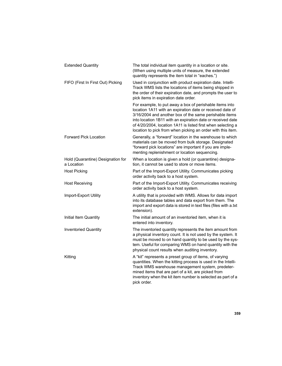IntelliTrack WMS – Warehouse Management System User Manual | Page 451 / 466