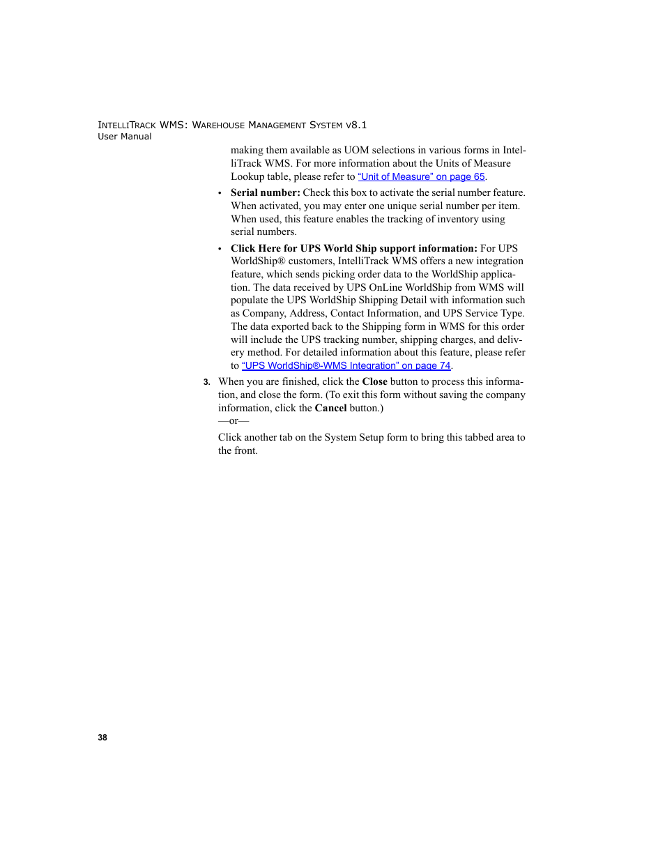 IntelliTrack WMS – Warehouse Management System User Manual | Page 64 / 466