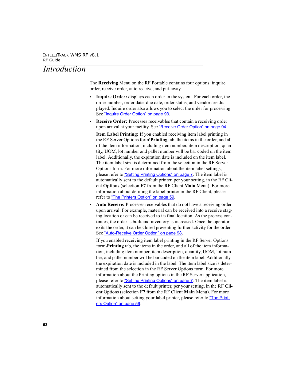 Introduction | IntelliTrack WMS – Warehouse Management System User Manual | Page 102 / 160