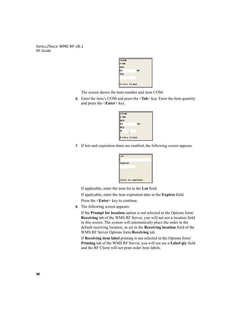 IntelliTrack WMS – Warehouse Management System User Manual | Page 106 / 160