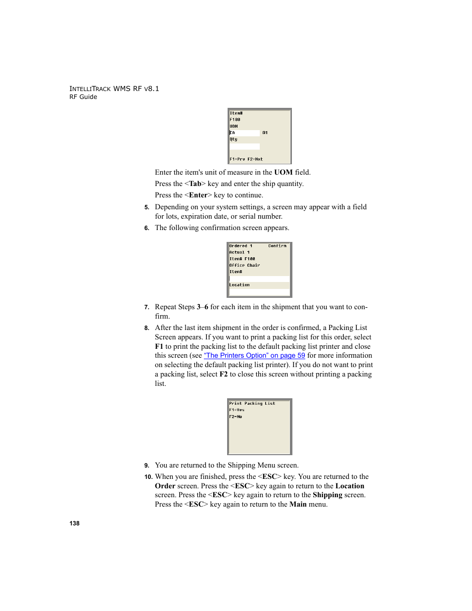 IntelliTrack WMS – Warehouse Management System User Manual | Page 148 / 160