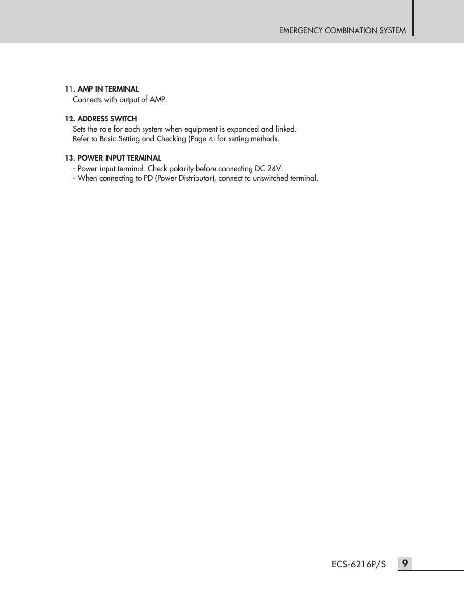 Inter-M ECS-6216P User Manual | Page 11 / 16