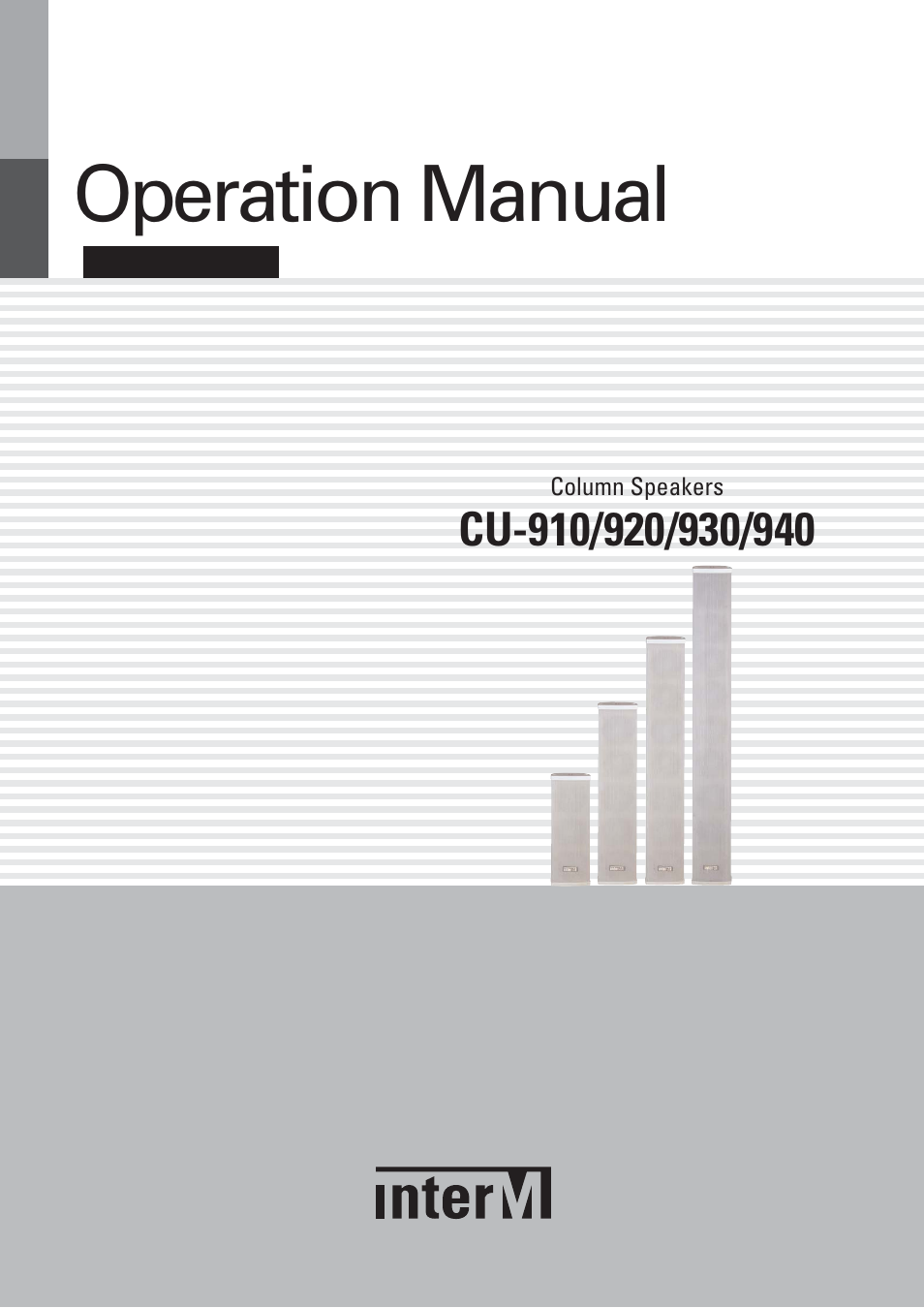 Operation manual | Inter-M CU-940H User Manual | Page 10 / 22