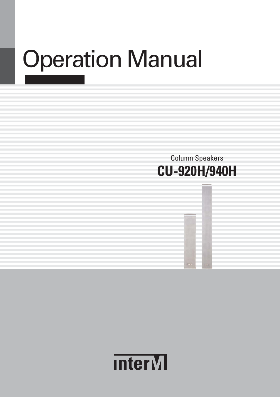 Operation manual | Inter-M CU-940H User Manual | Page 10 / 22
