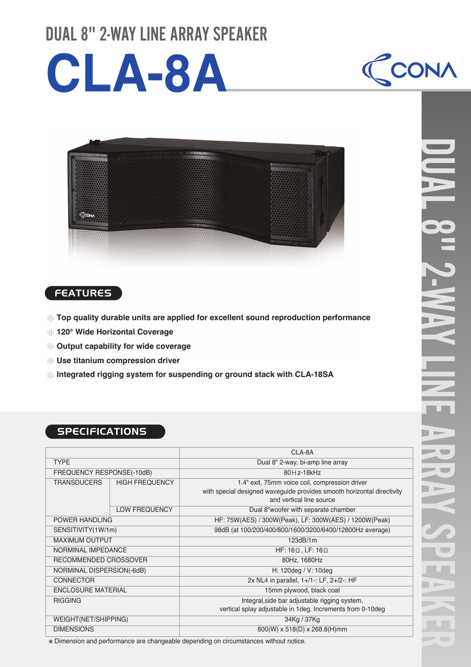 Inter-M CLA-8A User Manual | 2 pages