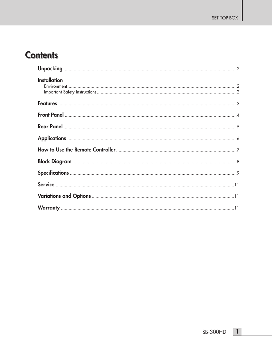 Inter-M SB-300HD User Manual | Page 3 / 15
