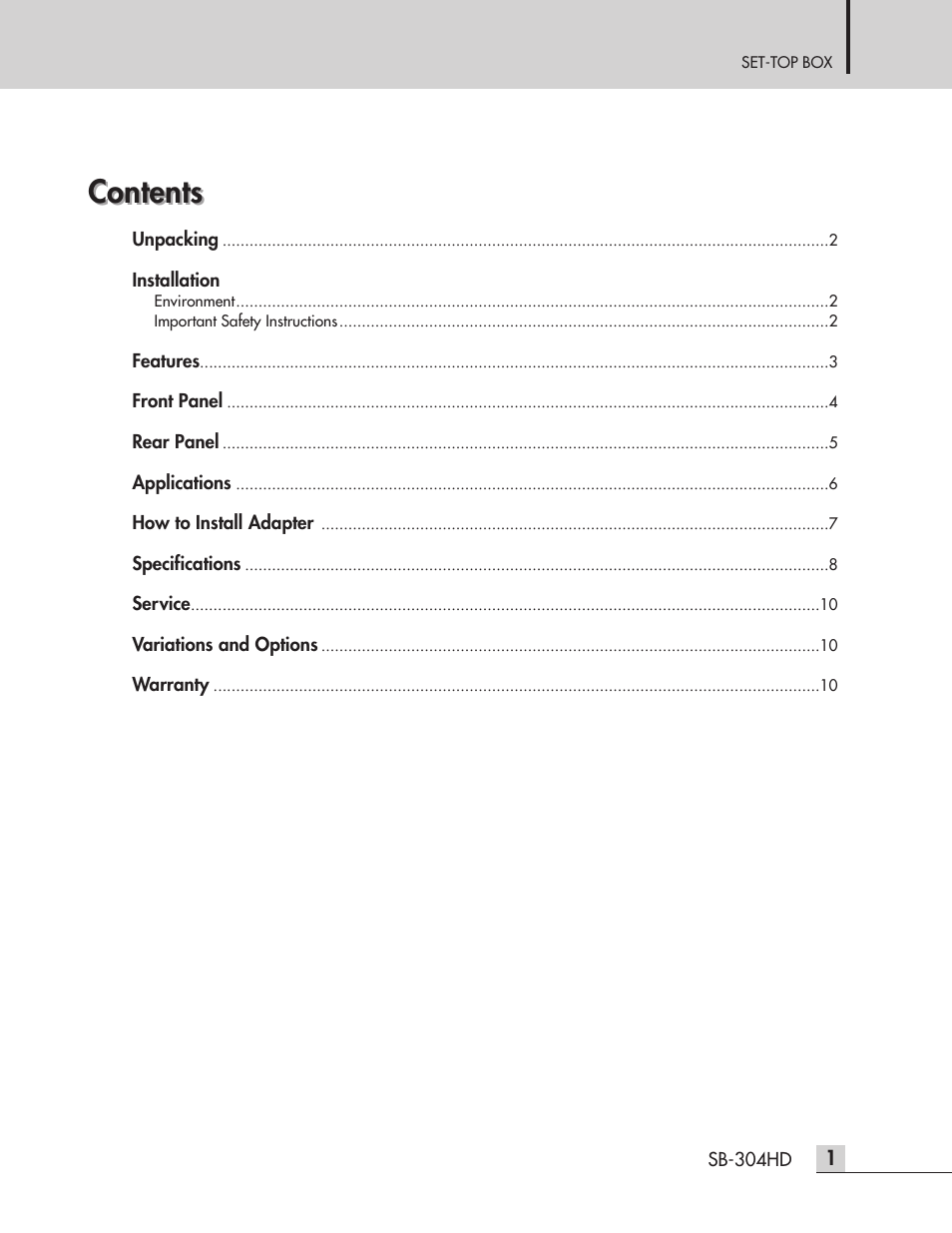 Inter-M SB-304HD User Manual | Page 3 / 15