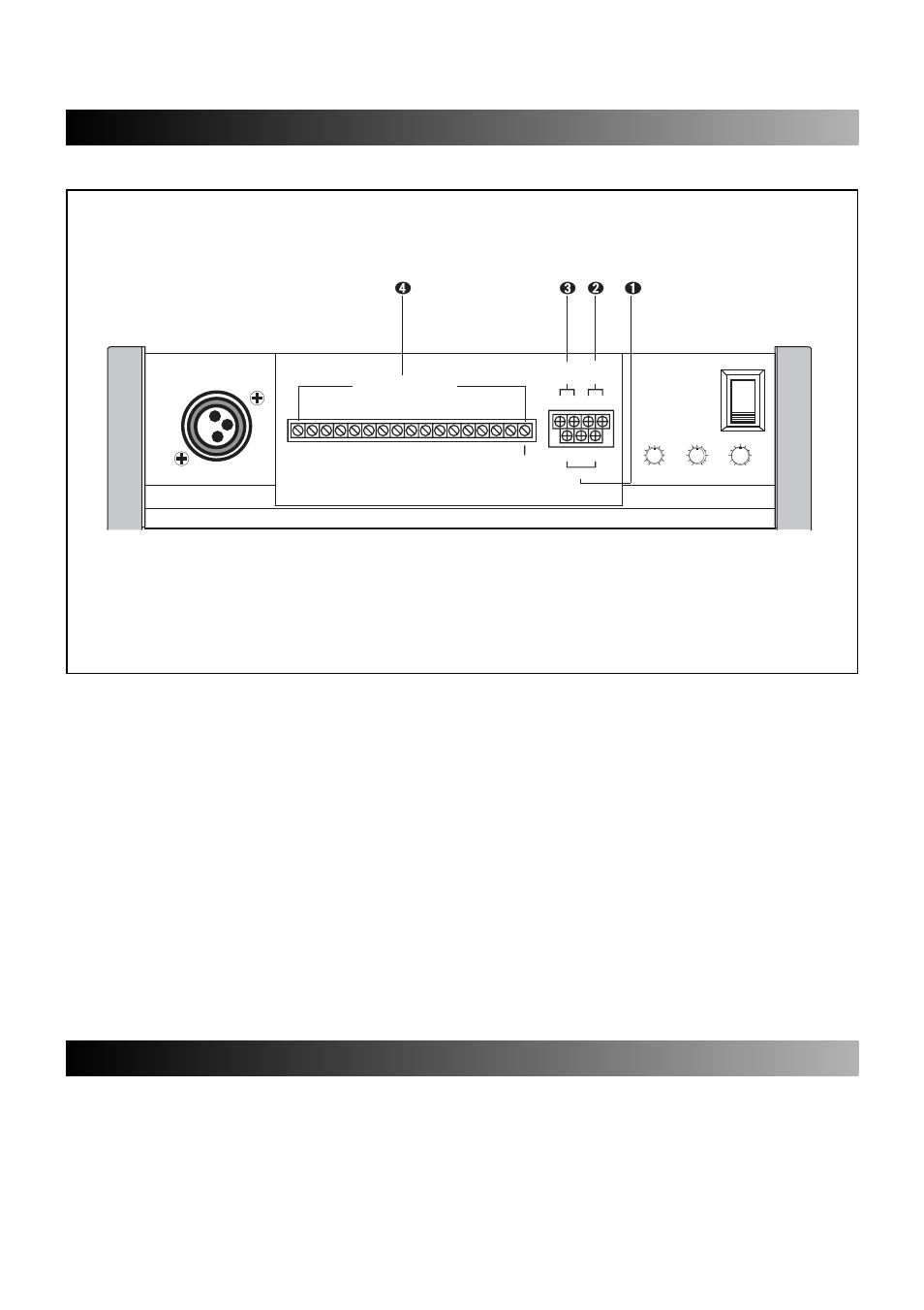 Connector section functions, Caution for rack assembly | Inter-M RM-916 User Manual | Page 6 / 11
