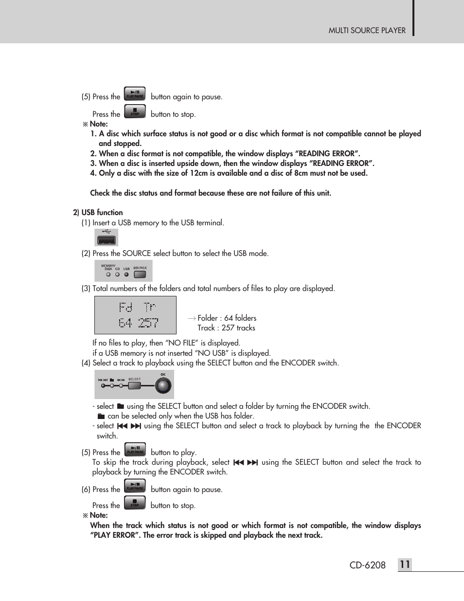 Inter-M CD-6208 User Manual | Page 13 / 28