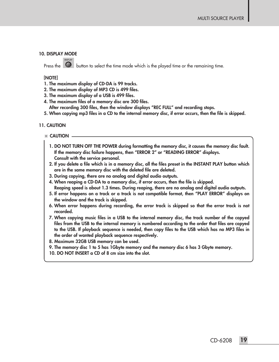 Inter-M CD-6208 User Manual | Page 21 / 28