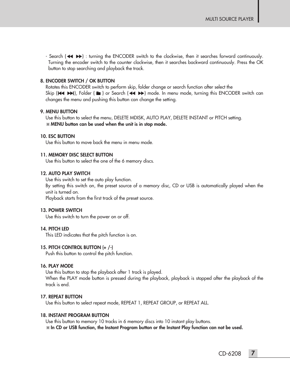 Inter-M CD-6208 User Manual | Page 9 / 28